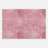 Feuille De Papier Cadeau Parties scintillant rose rose Zebra Animal (Devant 3)