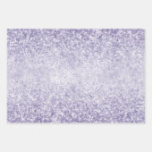 Feuille De Papier Cadeau Parties scintillant violette brillante            (Devant 3)
