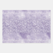Feuille De Papier Cadeau Parties scintillant violette brillante            (Devant 2)