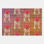 Feuille De Papier Cadeau Partition Musique Noël cloches Piano Song Père Noë (Devant 2)