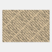 Feuille De Papier Cadeau Partitions de JS Bach (Devant 2)