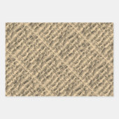 Feuille De Papier Cadeau Partitions de JS Bach (Devant)