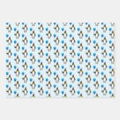 Feuille De Papier Cadeau Partyhat de ballon de pingouin (Devant 2)