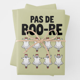 Feuille De Papier Cadeau Pas de fantôme de ballerine Boo-re Halloween effra