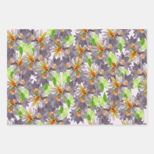 Feuille De Papier Cadeau Passion violette (Devant 3)