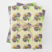 Feuille De Papier Cadeau Passion violette (En situation)