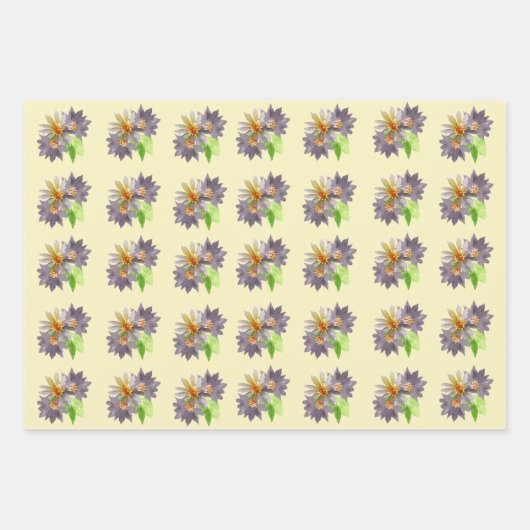 Feuille De Papier Cadeau Passion violette (Devant)