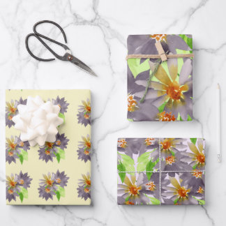 Feuille De Papier Cadeau Passion violette