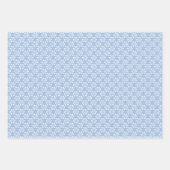 Feuille De Papier Cadeau Pastel arc-en-ciel bleu ensemble 3 (Devant 2)