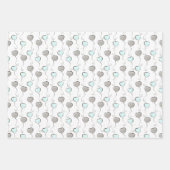 Feuille De Papier Cadeau Pastel Baby Boy Cute Elephant (Devant 3)