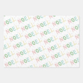 Feuille De Papier Cadeau Pastel Christmas Lights Noel Holiday (Devant 2)
