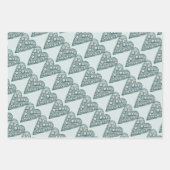 Feuille De Papier Cadeau Pastel Coeurs chics Valentines (Devant)