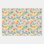 FEUILLE DE PAPIER CADEAU PASTEL FLORAL D'ÉTÉ (Devant 2)