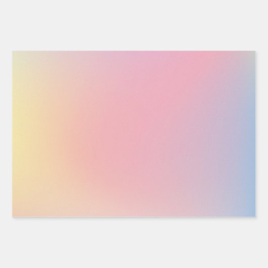 Feuille De Papier Cadeau Pastel Gradient (Devant)