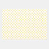 Feuille De Papier Cadeau Pastel Jaune Polka Dot Spring (Devant 3)