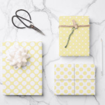 Pastel Jaune Polka Dot Spring