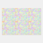 Feuille De Papier Cadeau Pastel Muted Boho Mod Abstrait géométrique (Devant 3)