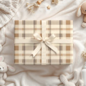 Feuille De Papier Cadeau Pastel Neutral Boy Zoo Animaux