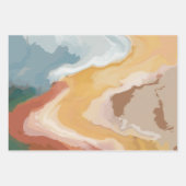 Feuille De Papier Cadeau Pastel Paint Édition Été Abstraite (Devant 2)