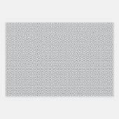 Feuille De Papier Cadeau Pastel Pattern of Pink, Mint, Gray Plaid & Stripes (Devant)