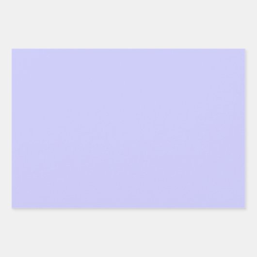 Feuille De Papier Cadeau Pastel Periwinkle couleur solide | Classique | Élé (Devant)