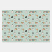 Feuille De Papier Cadeau Pastel Pumpkins Wrapping Paper Sheets (Devant 3)