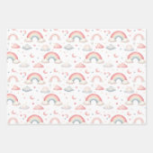 Feuille De Papier Cadeau Pastel Rainbow & Cloud Celestial Baby Gift  (Devant 2)