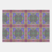 Feuille De Papier Cadeau Pastel rainbow Colorful Geometric (Devant 3)