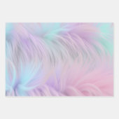 Feuille De Papier Cadeau Pastel Rainbow Fur (Devant 3)