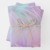 Feuille De Papier Cadeau Pastel Rainbow Fur (En situation)