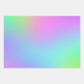 Feuille De Papier Cadeau Pastel Rainbow Gradient (Devant 3)