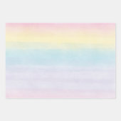Feuille De Papier Cadeau Pastel Rainbow Photo Collage 21e anniversaire (Devant 2)