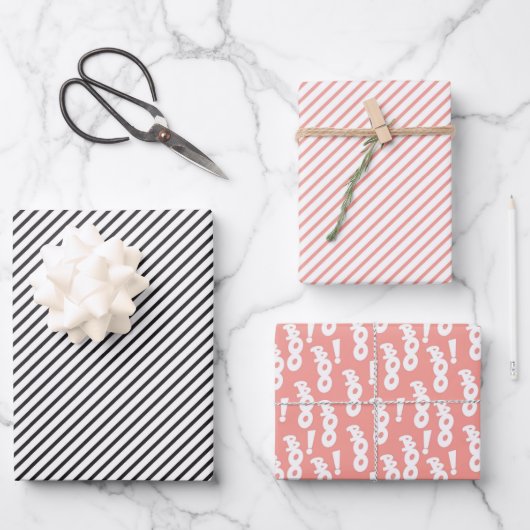 FEUILLE DE PAPIER CADEAU PASTEL ROSE BLANC ET BLEU HALLOWEEN (Recto)