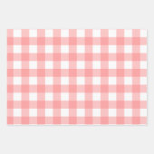 Feuille De Papier Cadeau Pastel Rouge, Vert & Bleu Pâques Plaid Motif (Devant)