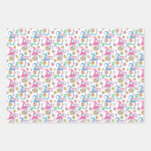 Feuille De Papier Cadeau Pastels Pour Pâques (Devant 3)