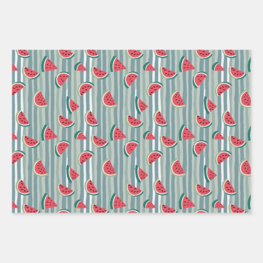 Feuille De Papier Cadeau Pastèque (Devant 2)