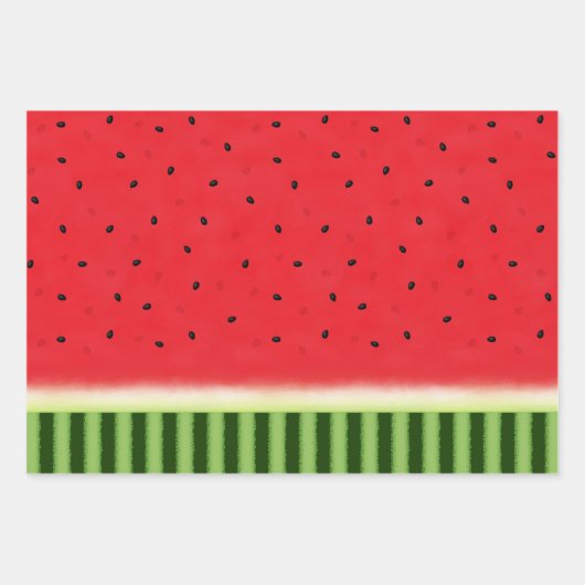 Feuille De Papier Cadeau Pastèque (Devant)