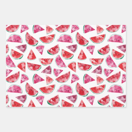 Feuille De Papier Cadeau Pastèque (Devant 2)