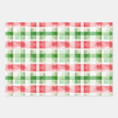 Feuille De Papier Cadeau Pastèque rayures rouges vertes blanches Anniversai (Devant)