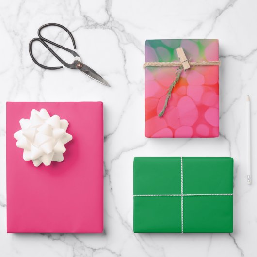 Feuille De Papier Cadeau Pastèque Tie Dye (Recto)