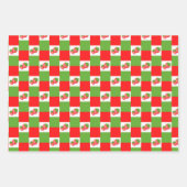 Feuille De Papier Cadeau Patch fraise (Devant 2)