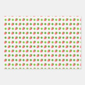 Feuille De Papier Cadeau Patch fraise (Devant)