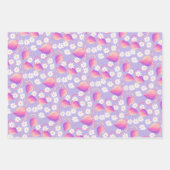 Feuille De Papier Cadeau Patch fraise Psychedelic (Devant)