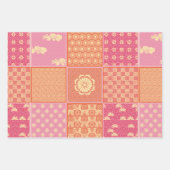 Feuille De Papier Cadeau Patchwork japonais (Devant 3)
