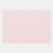 Feuille De Papier Cadeau Pâte moderne Noël enneigé points motif (Devant 3)