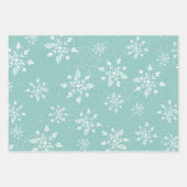 Feuille De Papier Cadeau Pâte moderne Noël enneigé points motif (Devant)