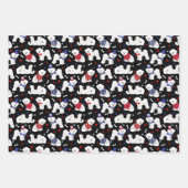 Feuille De Papier Cadeau Patriotique Bichon Frise (Devant 3)