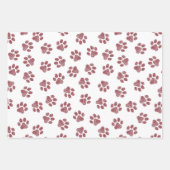 Feuille De Papier Cadeau Patrouilles de Doodle, Paws de Chien, Paws De Bour (Devant)