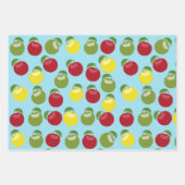 Feuille De Papier Cadeau Pattern de Colorful Apples (Devant)