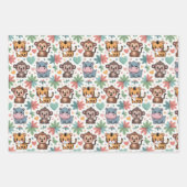 Feuille De Papier Cadeau Patterned image featuring cartoon animals (Devant 2)